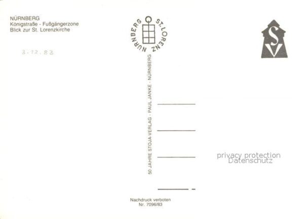 Nuernberg Königstraße Fußgängerzone Lorenz Kirche – Bild 2