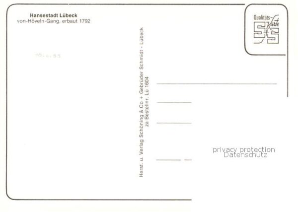 Luebeck von Höveln Gang – Bild 2