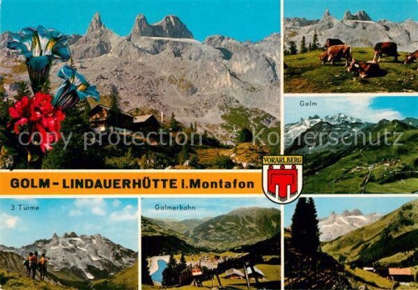 Lindauerhuette Golm 3 Türme Golmerbahn Enzian