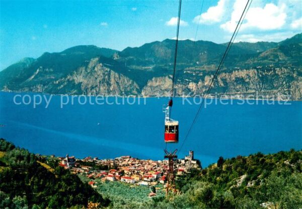 Malcesine Lago di Garda Panorama Drahtseilbahn