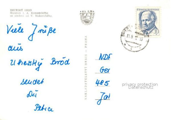 Uhersky Brod Museum Denkmal Comenius – Bild 2