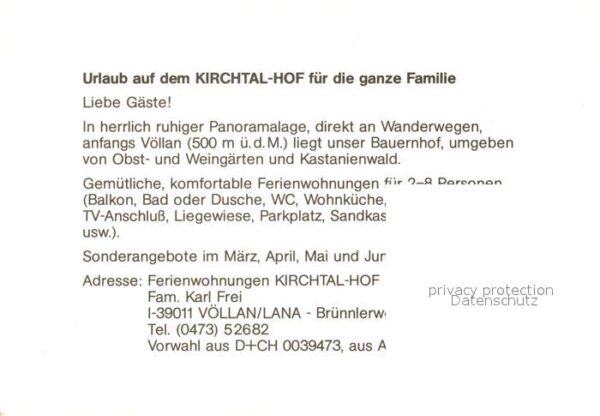 Voellan Lana Kirchtal Hof – Bild 2
