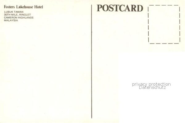Malaysia Malaya Fosters Lakehouse Hotel – Bild 2