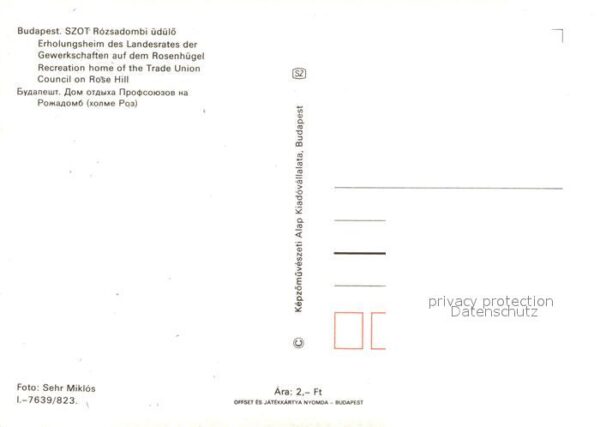 Budapest Erholungsheim Rosenhügel – Bild 2