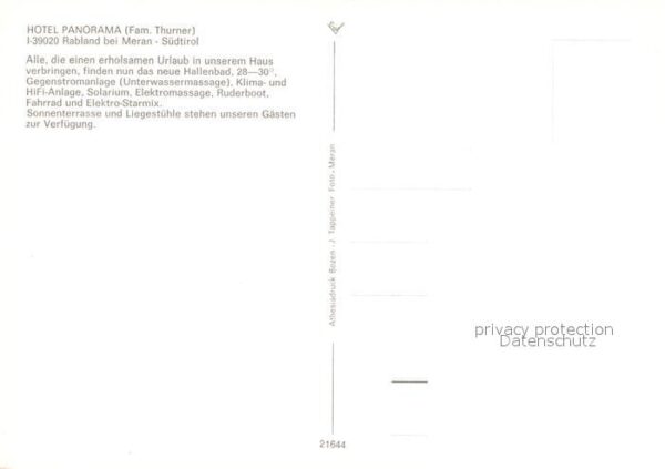 Rabland Hotel Panorama Schwimmbad – Bild 2