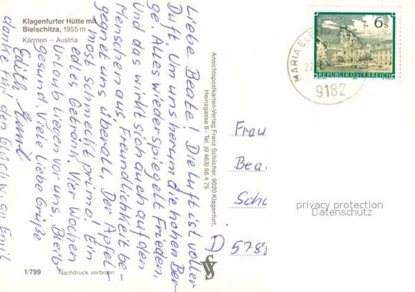 Klagenfurter Huette Bielschitza Alm – Bild 2