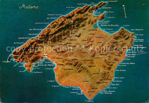 Mallorca Panoramakarte