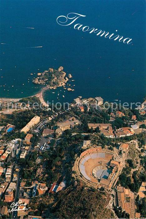 Taormina Sizilien Fliegeraufnahme