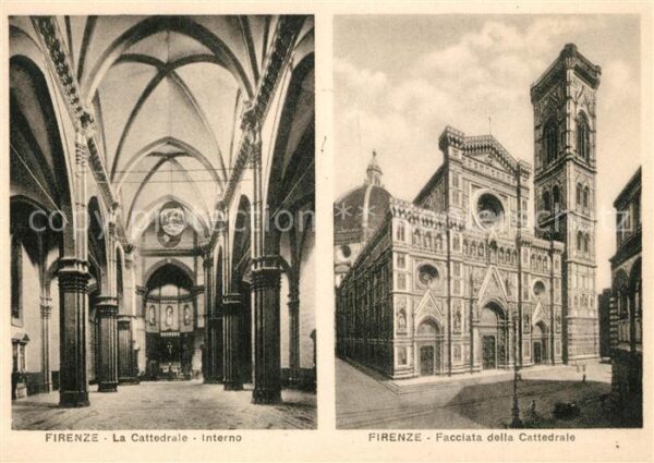 Firenze Florenz Cattedrale Innen Facciata della Cattedr