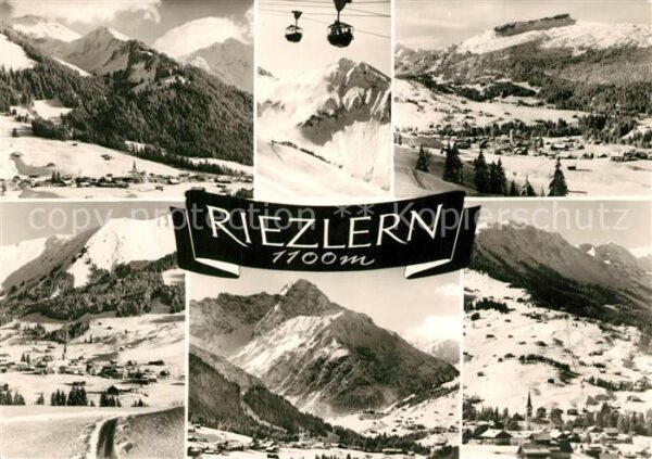 Riezlern Kleinwalsertal Vorarlberg Wintersportplatz Alpen Kanzelwandbahn B