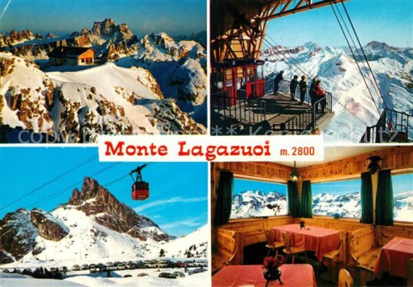 Passo Falzarego Monte Lagazuoi Bergbahn Bergrestaurant