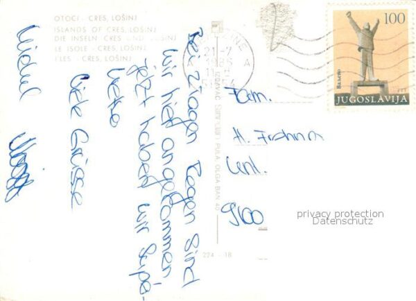 Losinj Landkarte Insel Wappen – Bild 2