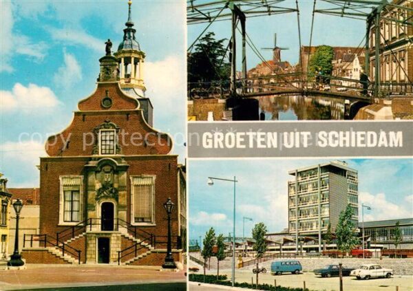 Schiedam Altes Stadthaus Zugbrücke Hochhaus