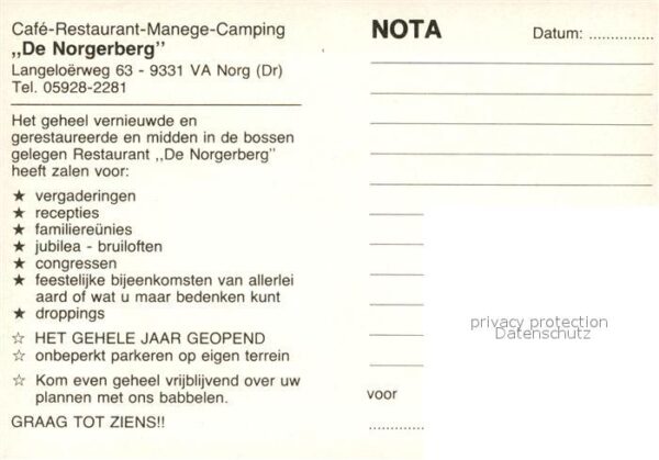 Norg Cafe Restaurant Manege Camping De Norge – Bild 2