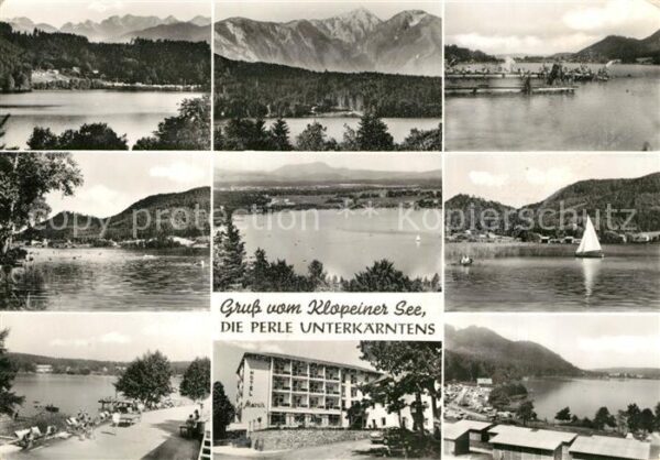 Klopeinersee Landschaftspanorama Alpen Uferpromenade