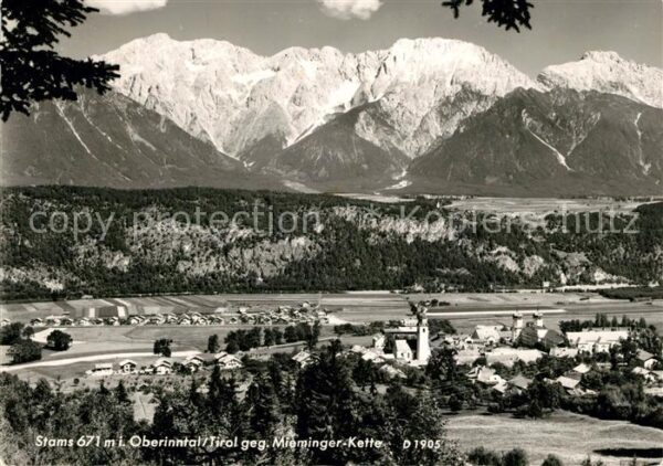 Stams Panorama Oberinntal gegen Mieminger Ket