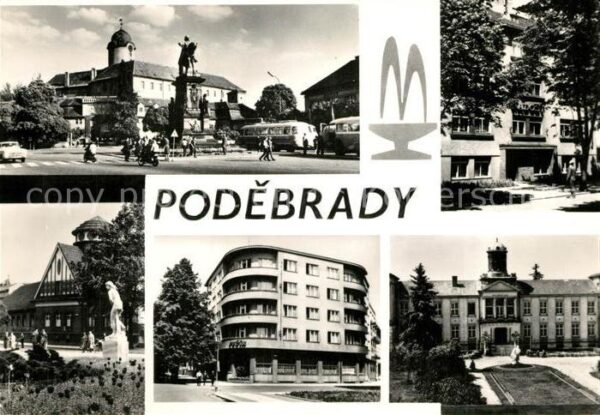 Podebrady Statni lazne Denkmal Teilansichten Gebä