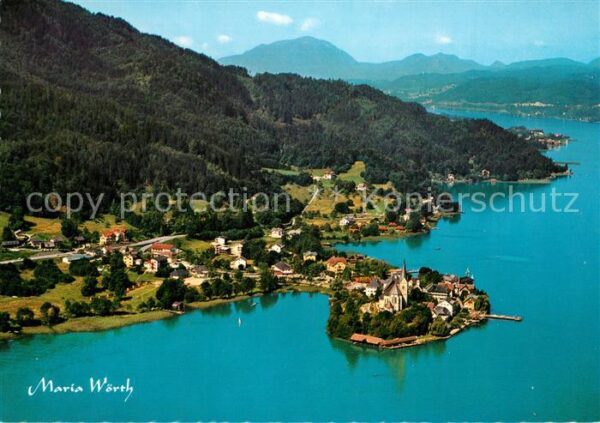 Maria Woerth Woerthersee Fliegeraufnahme