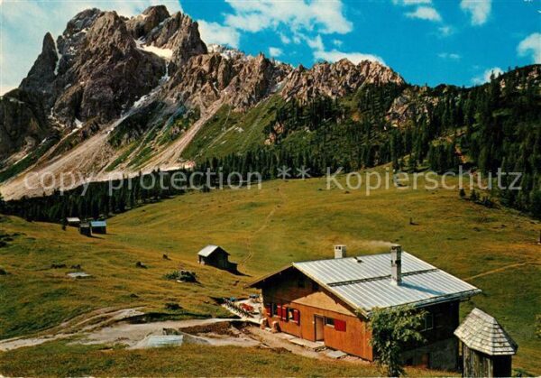 Sesto Sexten Suedtirol Rifugio Rudi Hütte Rotwandwiesen Croda