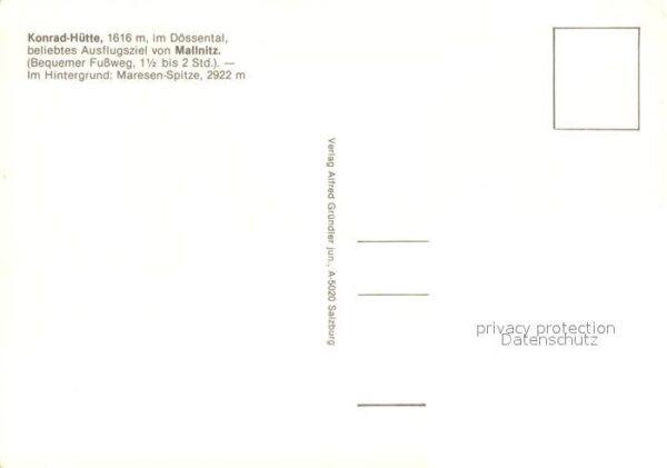 Mallnitz Kaernten Konradhütte im Dössental Wasserfall Mar – Bild 2