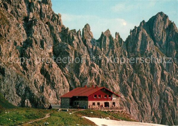 Fiderepasshuette Berghütte Allgäuer Alpen