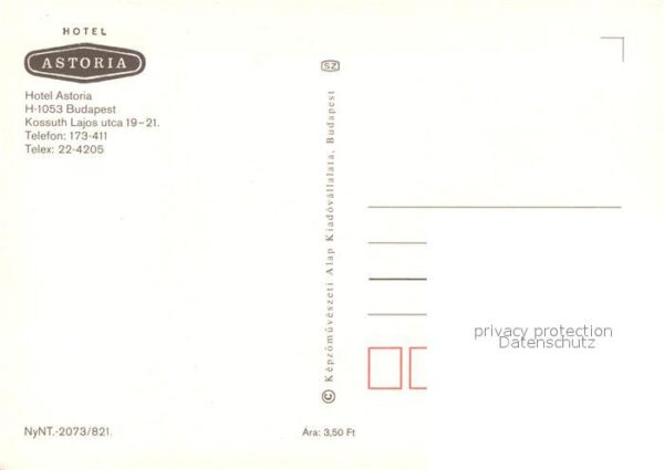 Budapest Hotel Astoria Restaurant – Bild 2