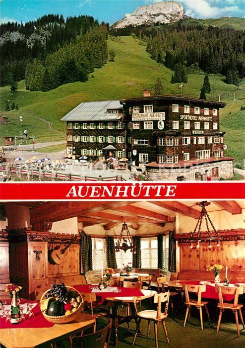 Hirschegg Kleinwalsertal Vorarlberg Berggasthof Auenhütte Skigebiet Wanderg