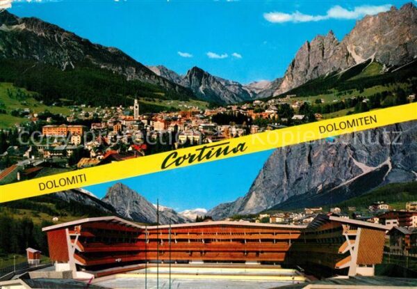 Cortina d Ampezzo Panorama Alpen Olympia Eisstadion