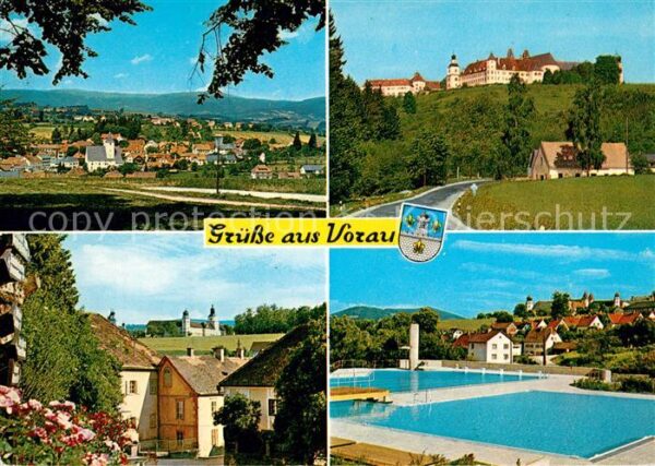 Vorau Panorama Blick gegen Wechsel Chorherren