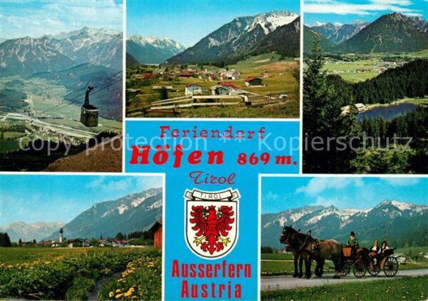 Hoefen Tirol Gesamtansicht mit Alpenpanorama Landsch