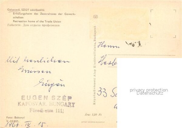 Galyatetoe Szot üdülüszallo Erholungsheim des Zent – Bild 2