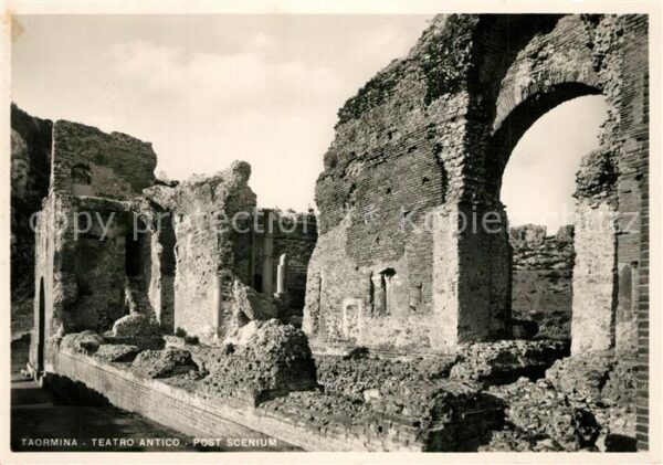 Taormina Sizilien Teatro antico Post Scenium Ruinen Antik