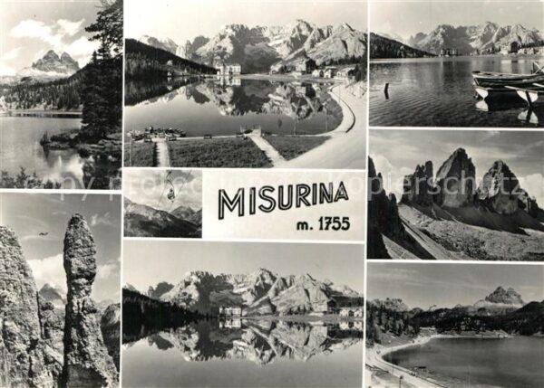Misurinasee Bergsee Berghotel Gebirgspanorama Alpen
