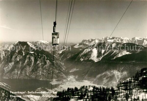 Ebensee Oberoesterreich Feuerkogel Seilschwebebahn Prielgruppe