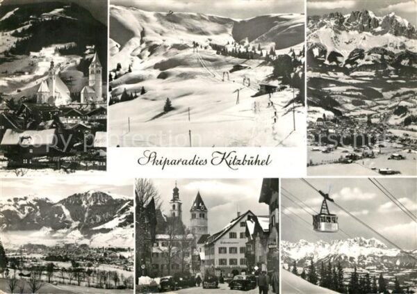 Kitzbuehel Tirol Panorama Skiparadies Alpen Bergbahn Ort