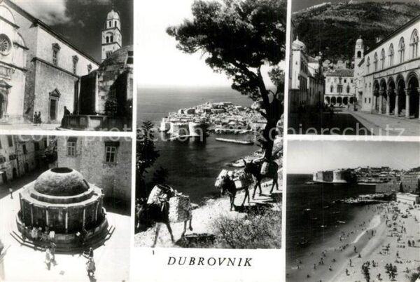 Dubrovnik Ragusa Teilansichten Innenstadt Arkaden Lastti