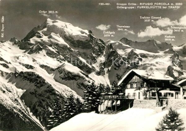Trafoi Suedtirol Rifugio Forcola Furkelhütte Ortlergrupp
