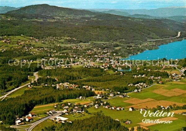 Velden Woerthersee mit Selpritsch Fliegeraufnahme
