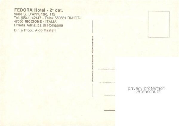 Riccione Fedora Hotel Hotelhalle Terrasse Badest – Bild 2