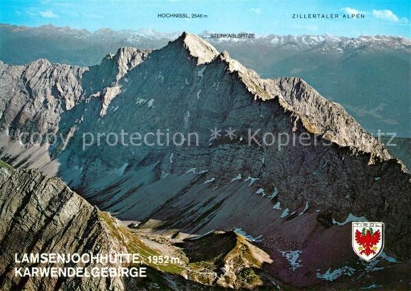 Lamsenjochhuette Naturschutzgebiet Karwendelgebirge Zill