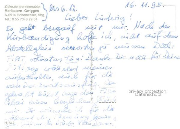 Hohenweiler Vorarlberg Zisterzienserinnenabtei Mariastern Gwig – Bild 2