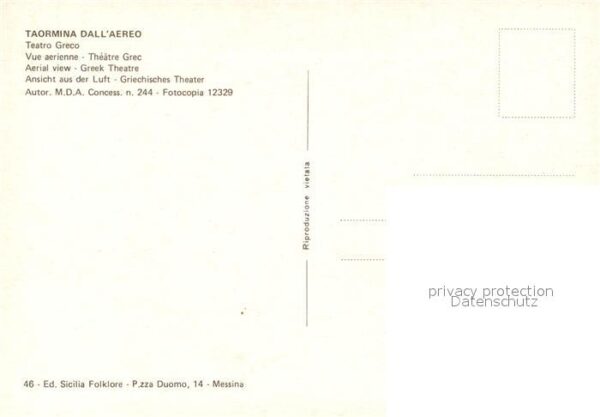 Taormina Sizilien Teatro Greco Griechisches Theater Antik – Bild 2