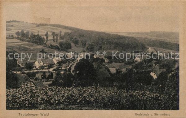Berlebeck Panorama Blick vom Stemmberg Teutoburge