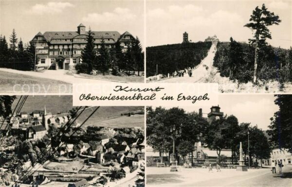 Oberwiesenthal Erzgebirge Berghotel Fichtelberg Wetterwarte Blick