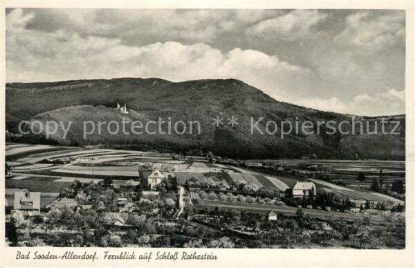 Bad Sooden-Allendorf Panorama Fernblick auf Schloss Rotheste