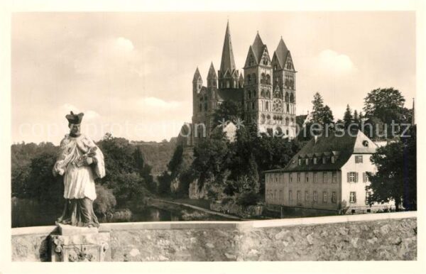 Limburg Lahn Heiliger Nepumuk Statue Lahnbrücke und