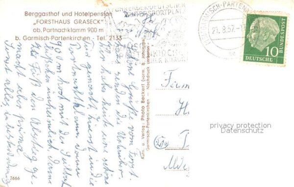 Garmisch-Partenkirchen Berggasthof Hotelpension Forthaus Grase – Bild 2