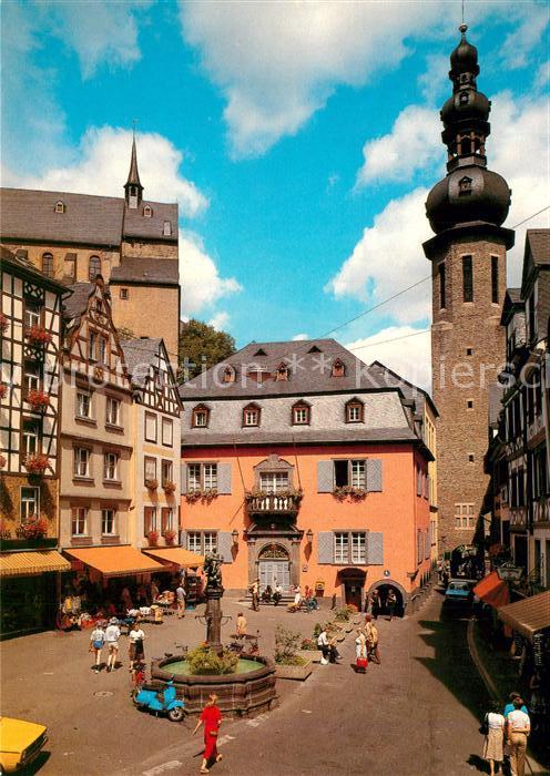 Cochem Mosel Marktplatz St Martinsbrunnen Altstadt R