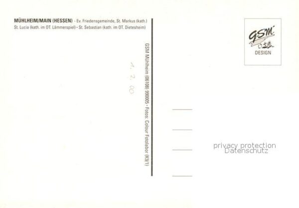 Muehlheim Main 1100 Jahre Mühlenstadt Ev Friedensgemei – Bild 2