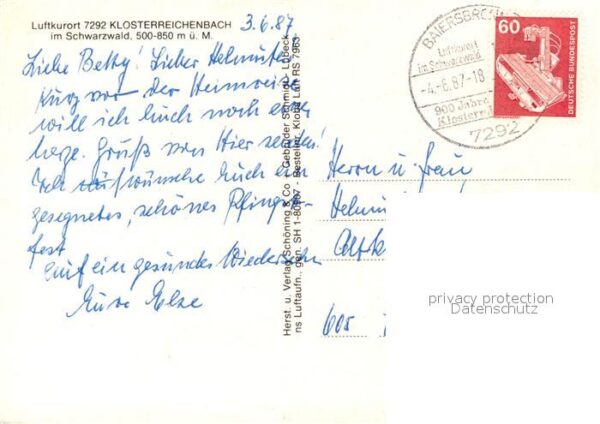 Klosterreichenbach Luftkurort im Schwarzwald Fliegeraufnah – Bild 2